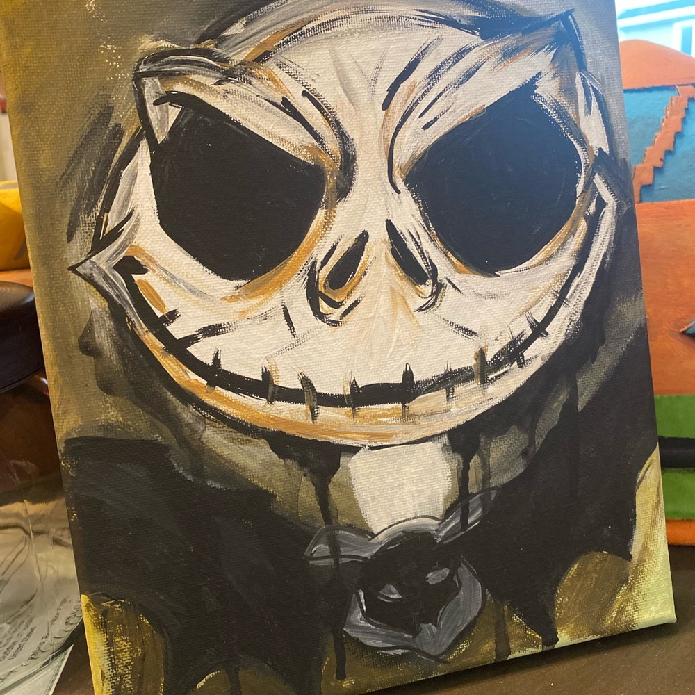 Jack Skellington painting